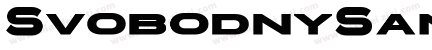 SvobodnySans Bold字体转换
